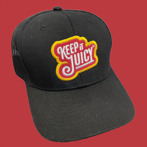 Keep It Juicy Black Trucker Cap