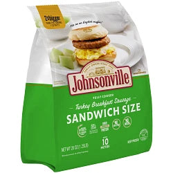 Sandwich Size Turkey Breakfast Patties Precooked 3-Packages