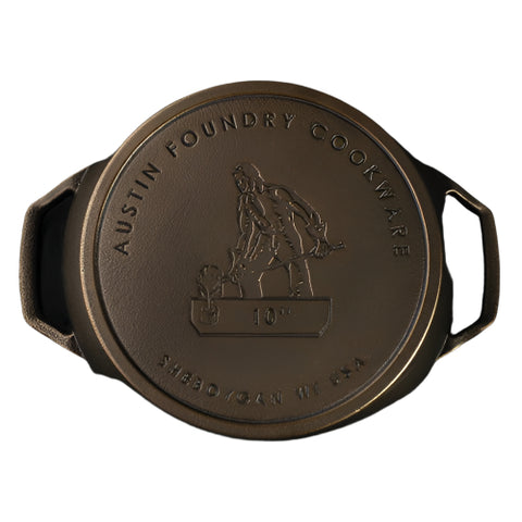 Austin Foundry Cast Iron 10" Dual Handle Skillet