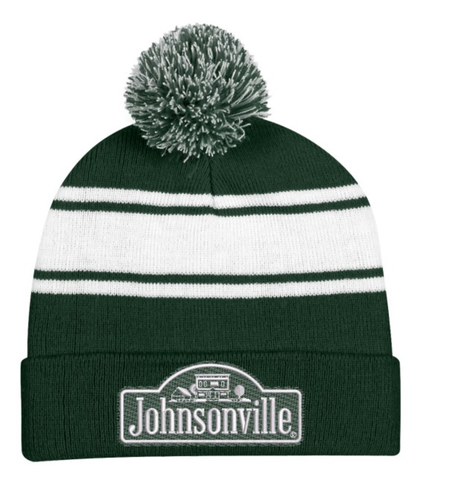Two-Tone Pom Beanie