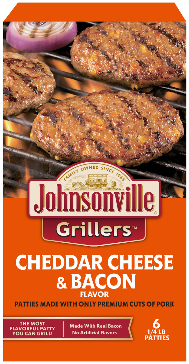 Cheddar Cheese & Bacon Grillers 3 packages Johnsonville Marketplace