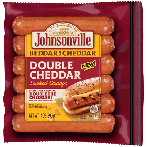 Beddar with Cheddar Double Cheddar Smoked Sausage 6-packages