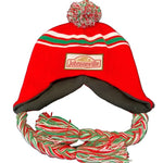 Red and Green Toboggan Beanie